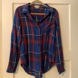 Cloth and stone plaid button up